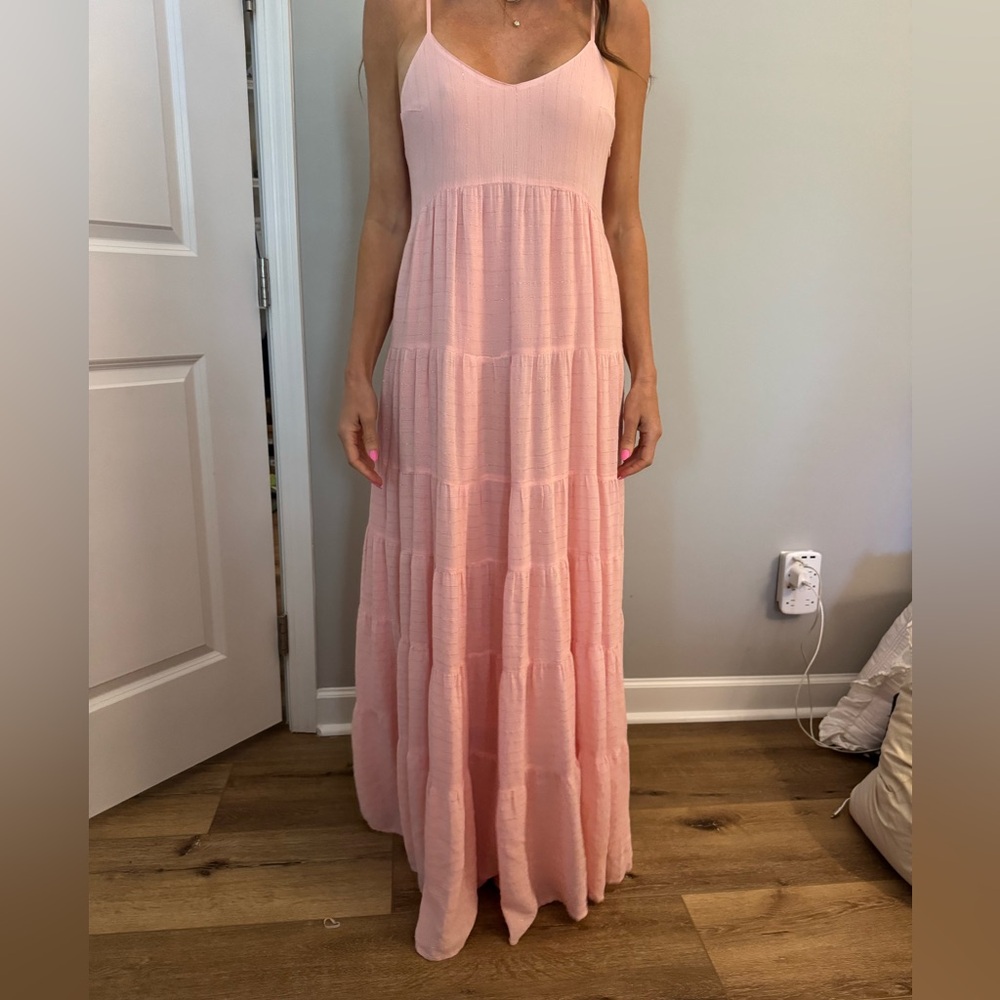 JB by Julie Brown Blush Tiered Maxi Dress